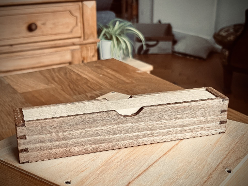 Walnut pencilcase handmade