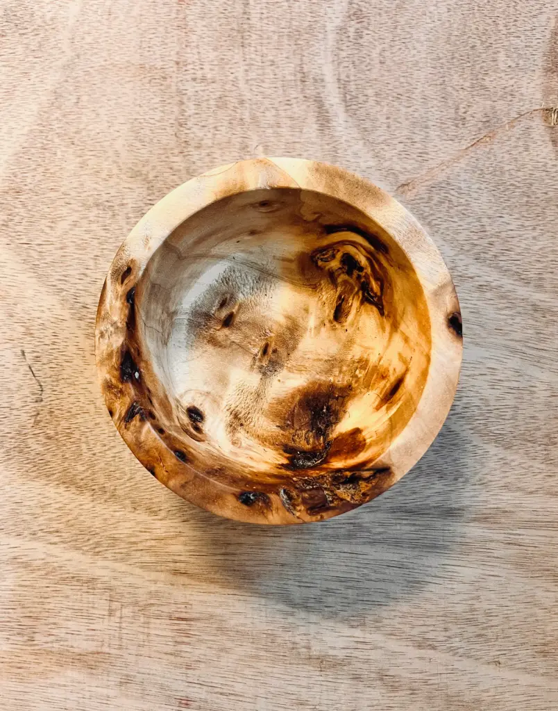[BO-PP] Shallow Bowl - Poplar burl