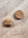Set of 2 Hand-Carved Birch Magnets
