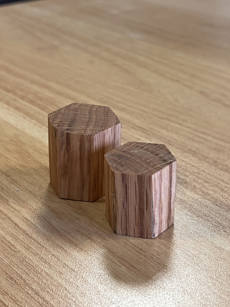 Hand-Carved Wooden Fridge Magnets – Set of Two