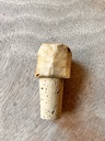 Hand-Carved Bottle Stopper with Cork Insert